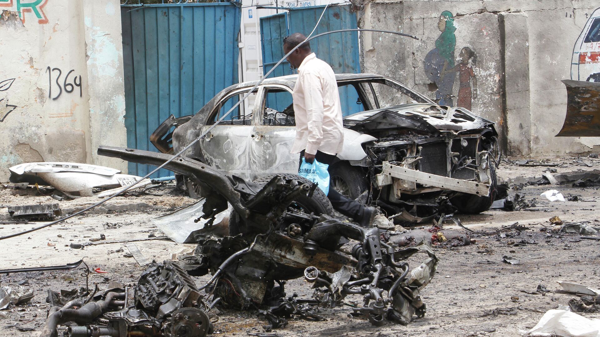 Атака на отель в столице Сомали, расположенном рядом с президентским дворцом